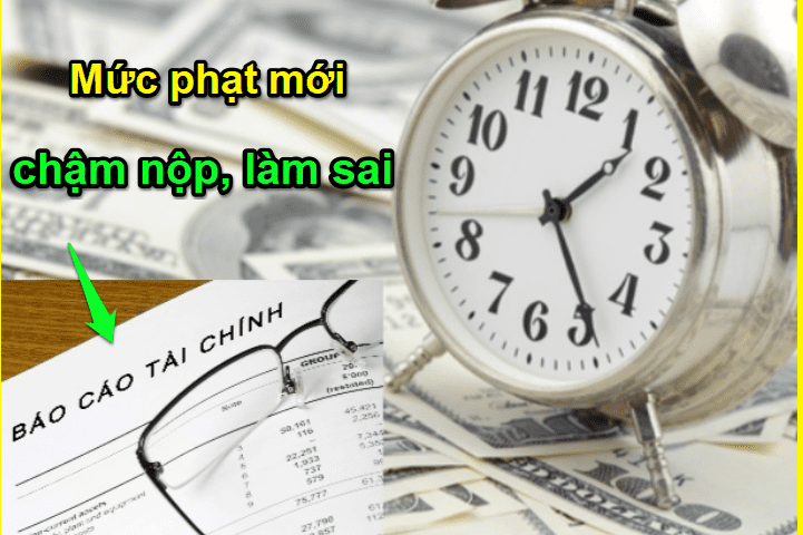 Phạt nộp chậm, làm sai theo quy định trong báo cáo tài chính